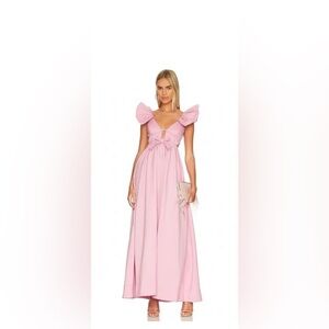 For Love & Lemons Miriam Pink Maxi Dress Size S WORN ONCE